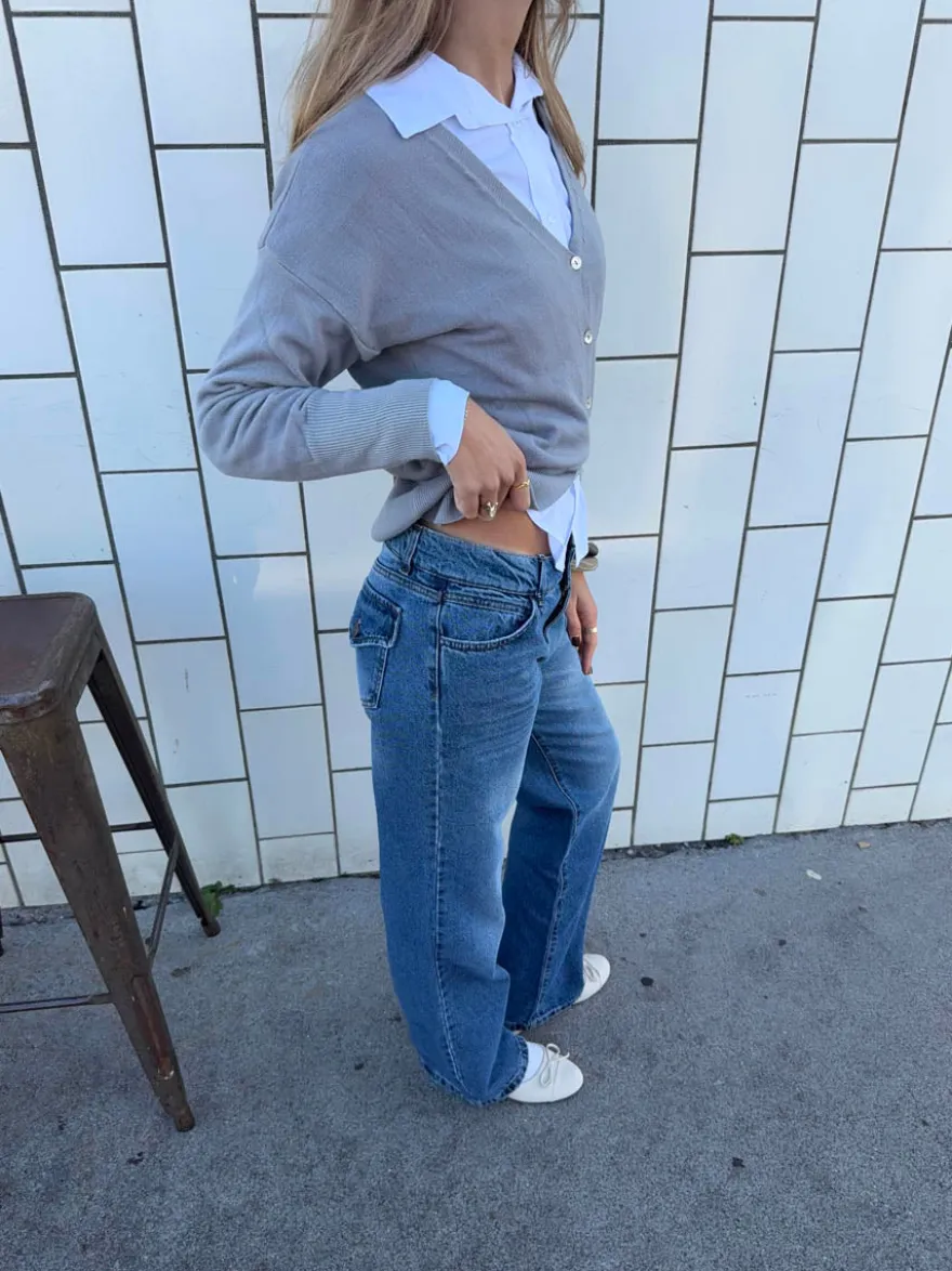 Design By Si Lulia jeans - Blå denim Online