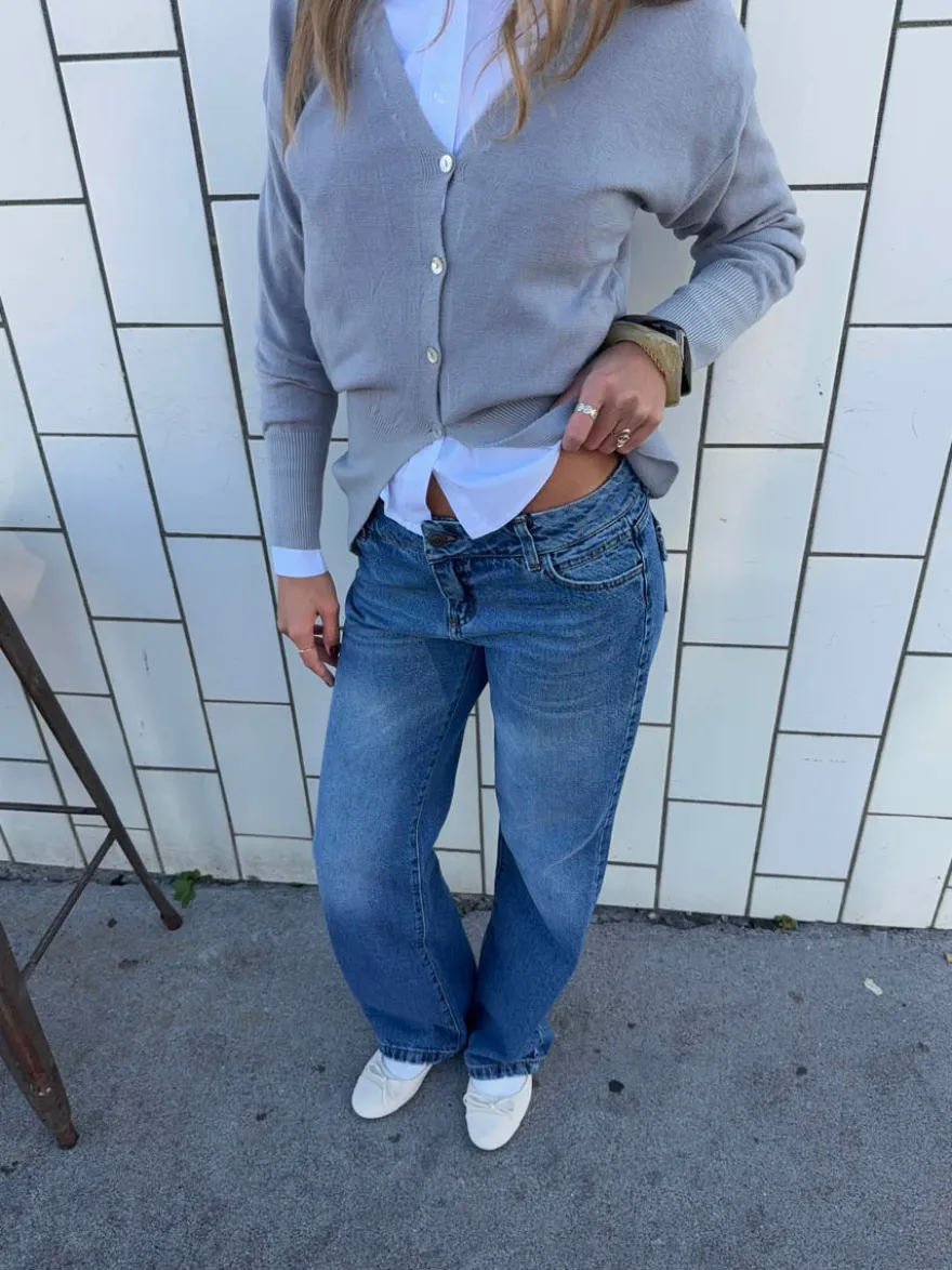 Design By Si Lulia jeans - Blå denim Online
