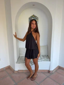 Design By Si Lulitiana halterneck kjole - Sort Online