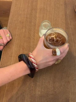 Design By Si Lykke chunky armbånd - Brun Discount