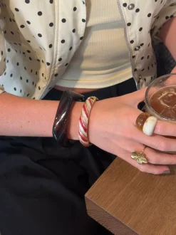 Design By Si Lykke chunky armbånd - Brun Discount