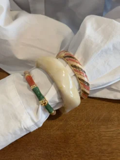 Design By Si Lykke chunky armbånd - Cream hvid Clearance