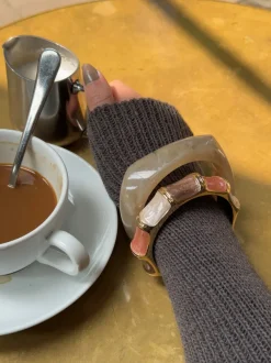 Design By Si Lykke chunky armbånd - Honningfarvet Outlet