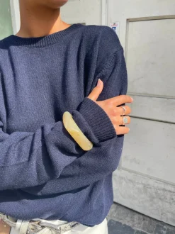 Design By Si Lykke chunky armbånd - Lys honningfarvet Sale