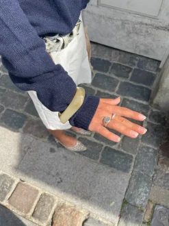 Design By Si Lykke chunky armbånd - Lys honningfarvet Sale