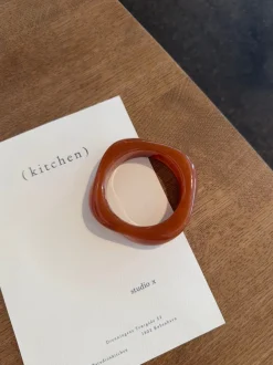 Design By Si Lykke chunky armbånd - Mørk karamel