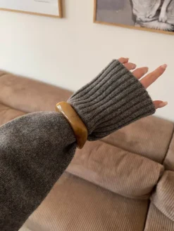 Design By Si Lykke chunky armbånd - Mørk karamel Hot