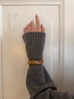 Design By Si Lykke chunky armbånd - Mørk karamel Hot