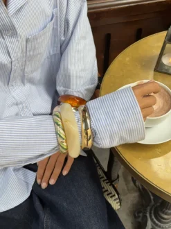 Design By Si Lykke chunky armbånd - Off white Best