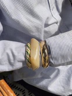 Design By Si Lykke chunky armbånd - Off white Best