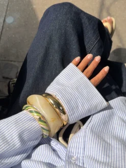 Design By Si Lykke chunky armbånd - Off white Best