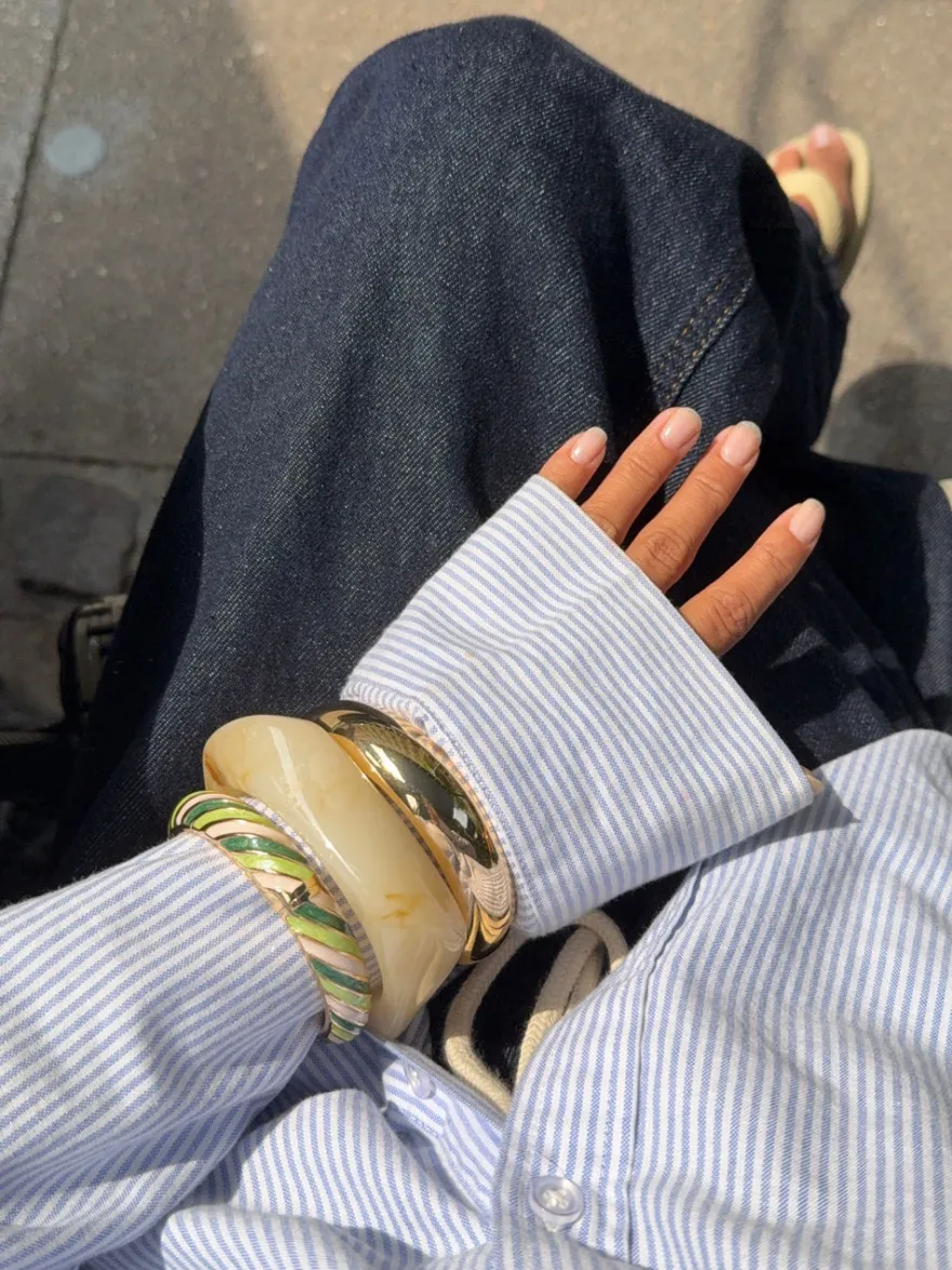Design By Si Lykke chunky armbånd - Off white Best