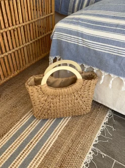 Design By Si Maddaloni flettet taske - Beige New