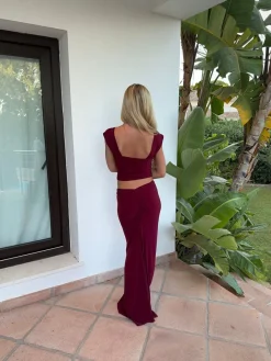 Design By Si Malia top - Bordeaux Hot
