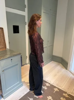 Design By Si Marianne langærmet bluse - Leopard Online