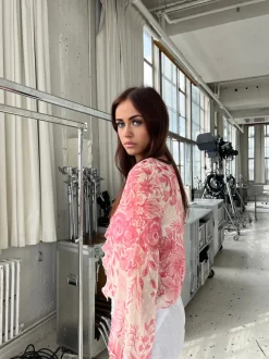 Design By Si Marianne langærmet bluse - Lyserød New