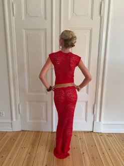 Design By Si Marisole top i blonde - Rød Outlet