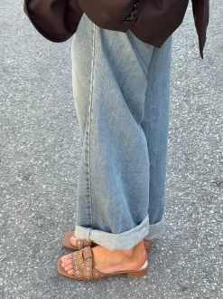 Design By Si Milina sandaler med nitter - Brun Best