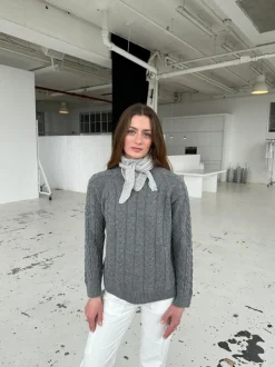 Design By Si Mini scarf - Grå Clearance