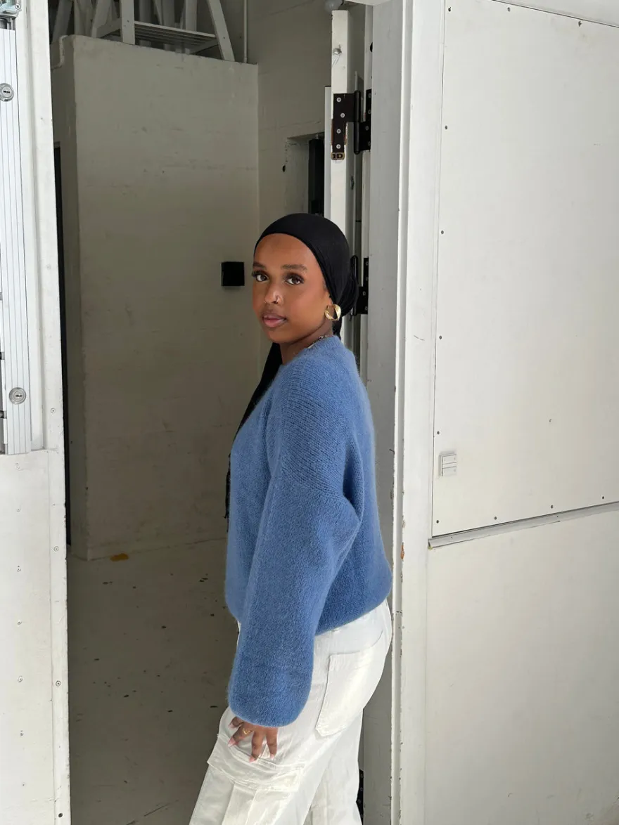 Design By Si Miti strik - Blå Clearance