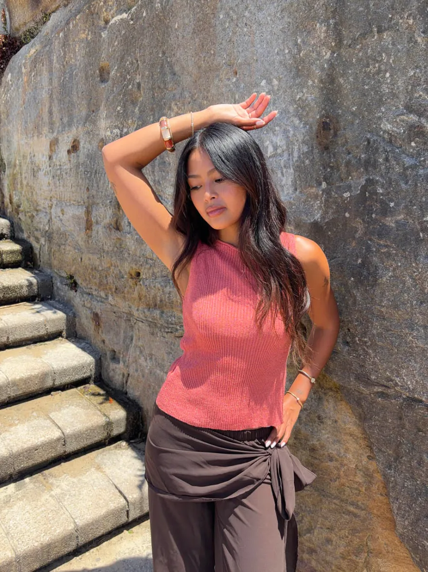 Design By Si Montania glimmertop - Rosa Online