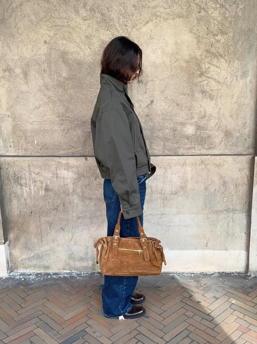 Design By Si Mura taske i ruskind - Brun Outlet