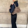 Design By Si Mura taske i ruskind - Taupe Outlet