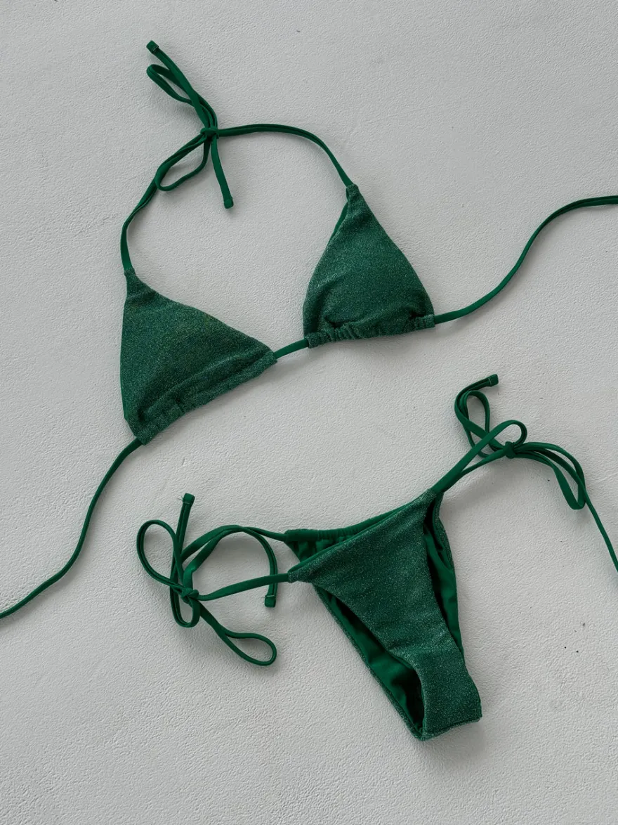 Design By Si Nala glimmer bikini - Grøn Discount