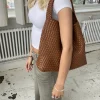 Design By Si New York flettet taske - Brun Hot