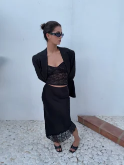 Design By Si Nicoline off shoulder top i blonde - Sort Best
