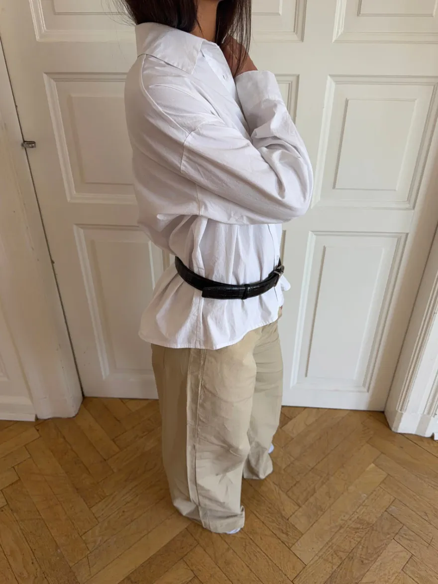 Design By Si Noble bælte - Sort/sølv Clearance