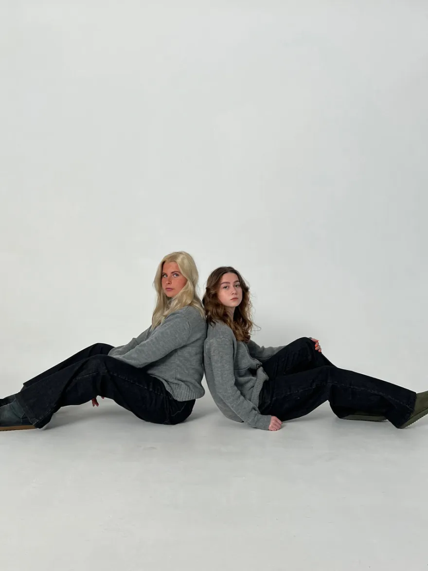 Design By Si Nuna lavtaljede jeans - Sort Hot