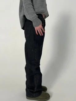 Design By Si Nuna lavtaljede jeans - Sort Hot