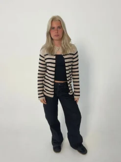Design By Si Nuna lavtaljede jeans - Sort Hot