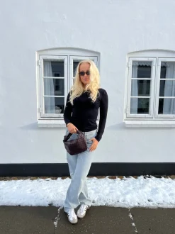 Design By Si Nyla jeans - Lysegrå Discount