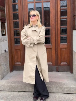 Design By Si Nyra trenchcoat - Beige Sale