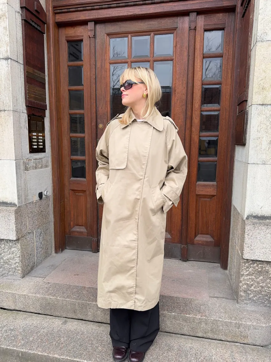 Design By Si Nyra trenchcoat - Beige Sale