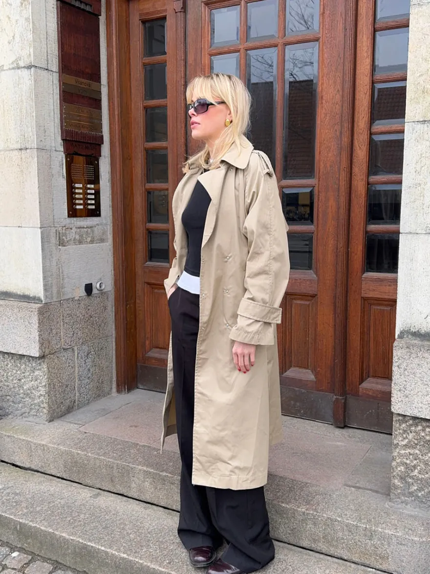 Design By Si Nyra trenchcoat - Beige Sale
