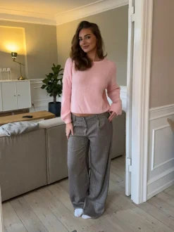 Design By Si Olia suitbukser med opsmøg - Brun Sale