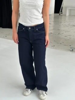 Design By Si Oversized stjerne jeans - Guld stjerner Clearance