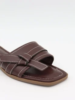 Design By Si Parisso sandaler med bindedetalje - Mørkebrun Best