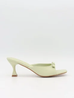 Design By Si Pastella mules med sløjfe - Lysegrøn Discount