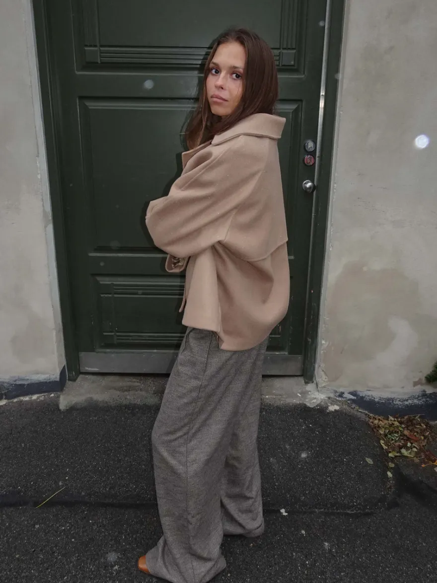 Design By Si Patricia kort trenchcoat - Beige Best