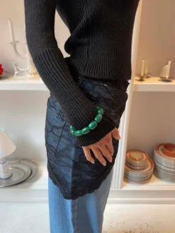 Design By Si Perla armbånd - Grøn Online