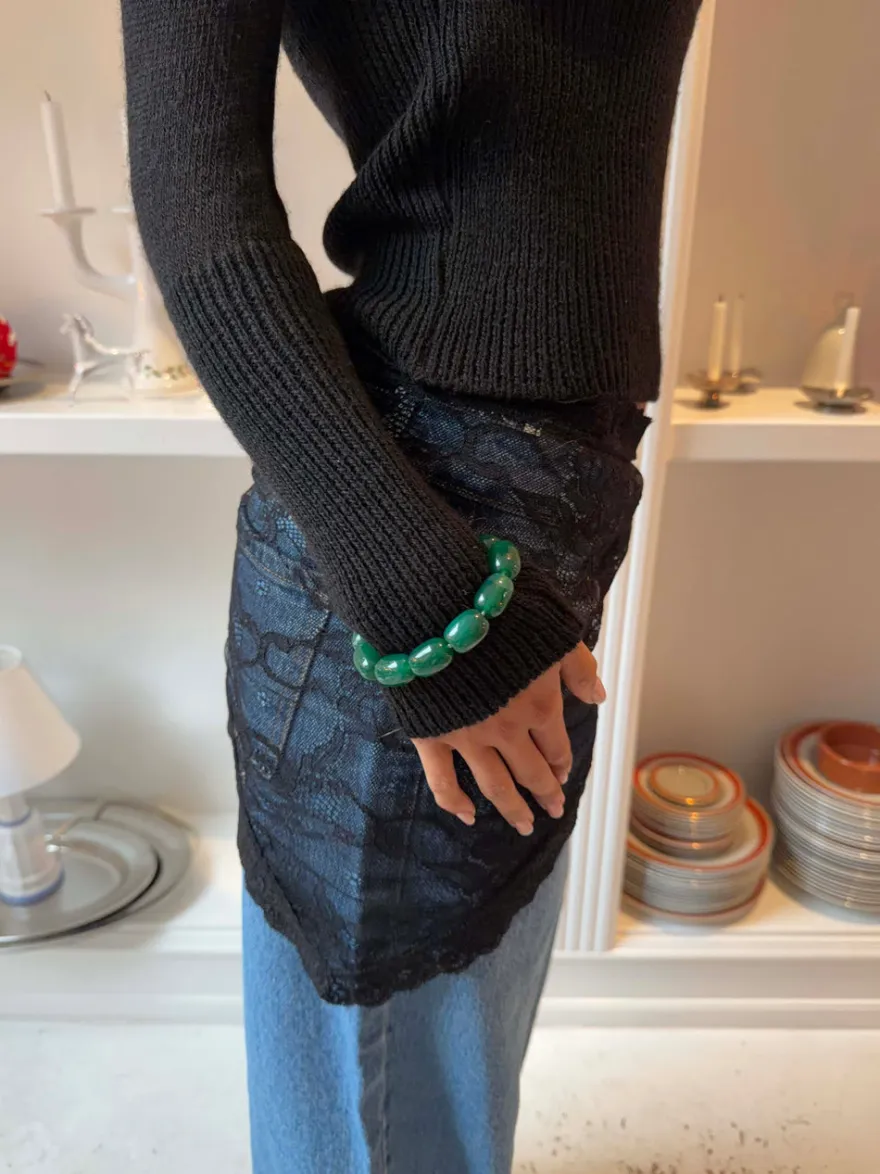 Design By Si Perla armbånd - Grøn Online