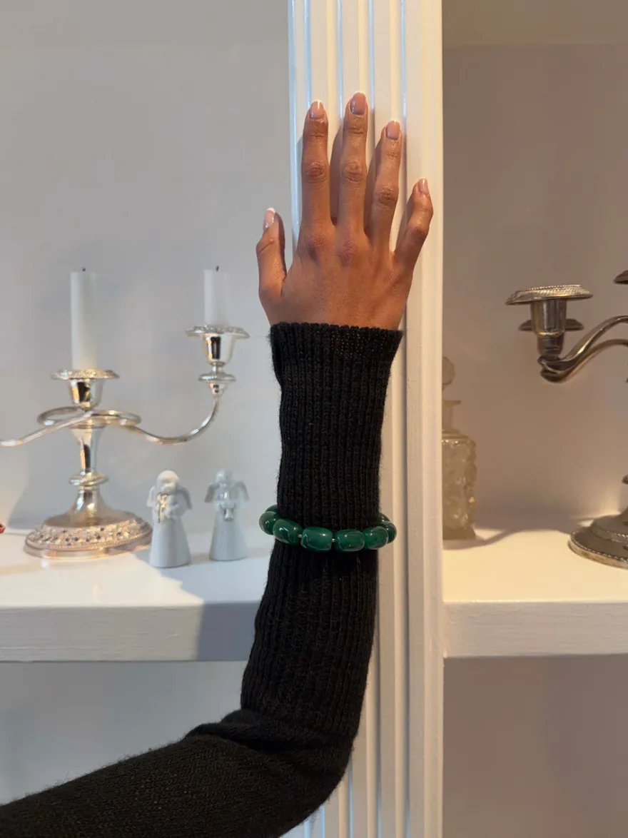 Design By Si Perla armbånd - Grøn Online