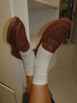 Design By Si Pilou loafers i ruskind - brun Clearance