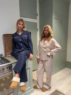 Design By Si Pinja pyjamas sæt - Beige/rød Outlet