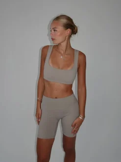 Design By Si Plaza sports bra - Ash Discount