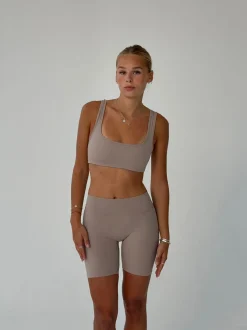Design By Si Plaza sports bra - Ash Discount